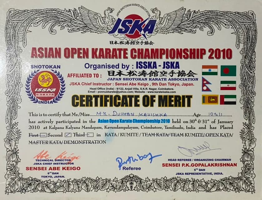 Achievements in Sports