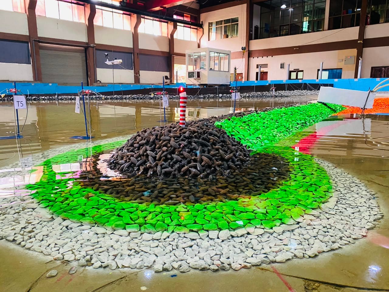 3D Physical Modelling of Breakwaters – Lakbi Fishery Harbour & Hadbin Fish Landing Center, Oman
